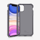 Itskins Spectrum Clear Protective Phone Case Compatible With Apple Iphone 11, Slim Hybrid Case, Anti-Yellowing, And Heavy Duty Shockproof Cover, Military Phone Case | Black
