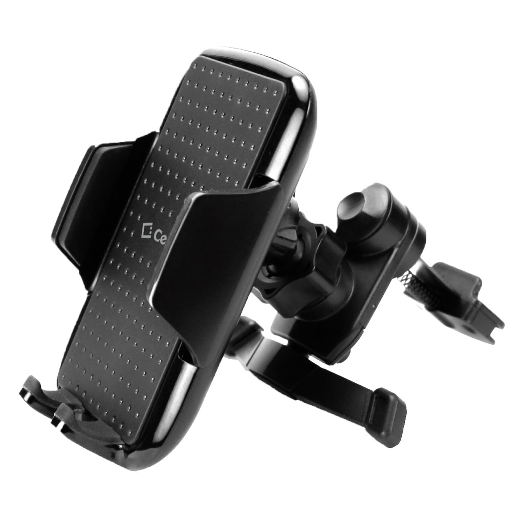 Universal Air Vent Phone Holder For Car, 360° Rotation Smartphone Mount With Adjustable Grip, Quick Release Button, Secure Cell Phone Stand For Iphone And Android