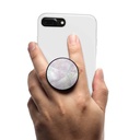 Collapsible Magnet Phone Grip, Stand, And Mount-Flexible Soft Middle Allows For A Comfortable Fit-Mounts To Any Metal Surface. Cell Phone Grips By Coolgrips- Opal Marble