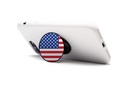 Coolgrips Airpop Grip Magnetic Cell Phone Stand And Holder Collapsible For Phones And Tablets American Flag