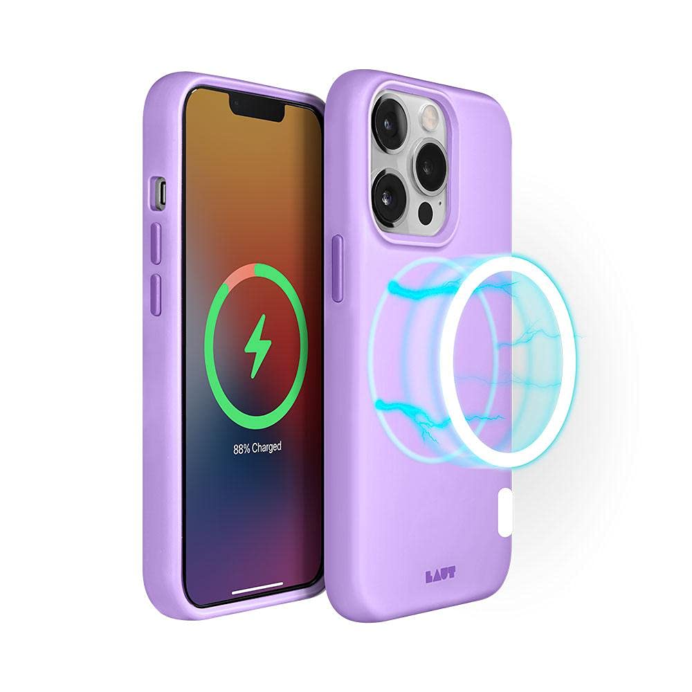 Laut - Huex Pastel Case With Magsafe Compatible With Iphone 13 Pro (6.1") | Silky Smooth | Tactile Buttons • Violet