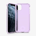 Itskins Spectrum Clear Protective Phone Case Compatible With Apple Iphone 11 Pro, Slim Hybrid Case, Anti-Yellowing, And Heavy Duty Shockproof Cover, Military Phone Case | Light Purple