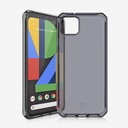 Itskins Spectrum Clear Protective Phone Case Compatible With Pixel 4, Slim Hybrid Case, Anti-Yellowing, And Heavy Duty Shockproof Cover, Military Phone Case - Smoke
