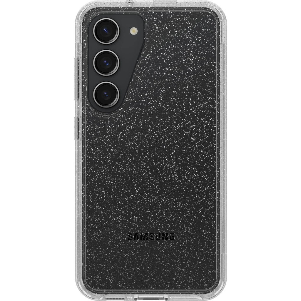 Otterbox Galaxy S23 Symmetry Series Case - Stardust (Clear/Glitter), Ultra-Sleek, Wireless Charging Compatible, Raised Edges Protect Camera & Screen