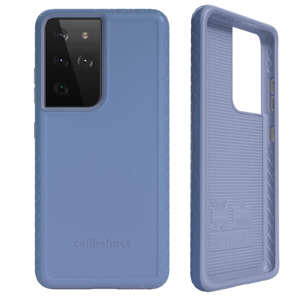 Cellhelmet Fortitude Series Slate Blue Phone Case For Samsung Galaxy S21 Ultra| As Seen On Shark Tank | In Retail Package