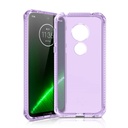 Itskins Spectrum // Clear Compatible With Moto G7 Play, Protective Phone Case, Slim Hybrid Case, Anti-Yellowing, And Heavy Duty Shockproof Cover, Military Phone Case - Light Purple