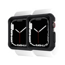Itskins Spectrum // Solid For Apple Watch Series Se 6/5/4 (40mm), Shockproof Protective Bumper Cover, Anti-Slip, Lightweight Military Rugged Case (No Screen Protector) - Black