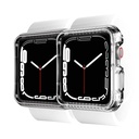 Itskins Spectrum Clear Protective Case Compatible With Apple Watch Series Se 6 & 5 & 4 40mm, Slim Hybrid Case, Anti-Yellowing, And Heavy Duty Shockproof Cover, Military Case | Smoke