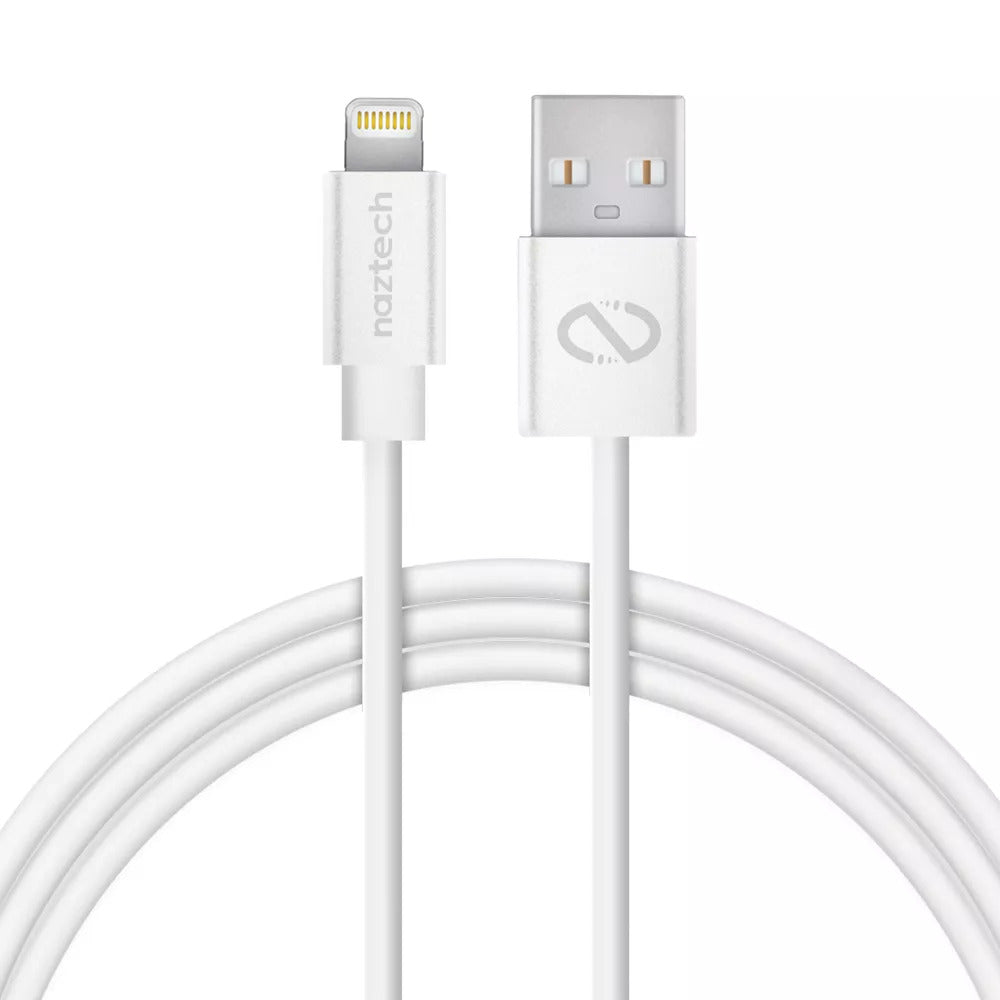 Usb To Mfi Lightning Rounded Cable | 6ft | White