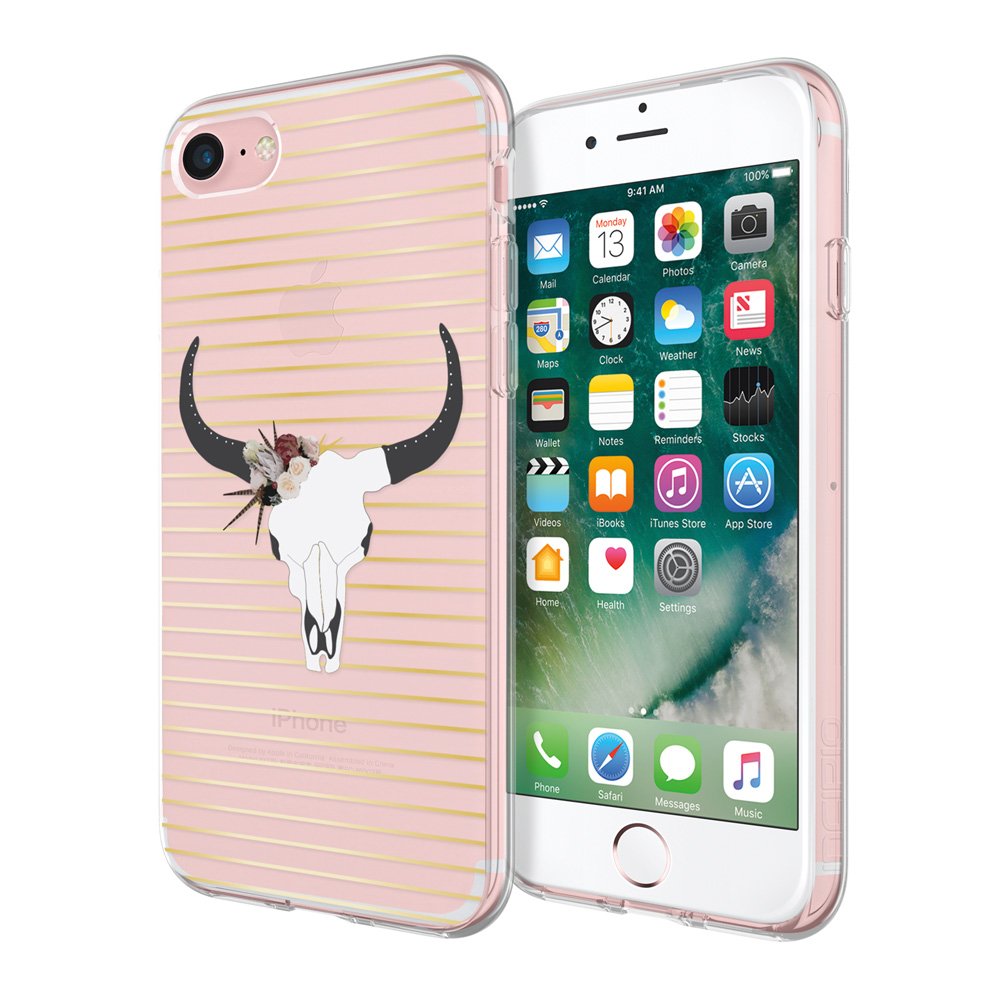 Iphone 8 Case, Iphone 7 Case, Incipio Iphone 8/7 Case [Design Series] Shockproof Ultra-Thin Slim Shockproof Hard Shell Shock And Impact Absorption + Scratch Resistant Cover -Longhorn