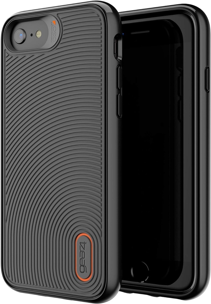 Zagg Gear 4 Battersea Compatible With New Iphone Se (2020) Case, Advanced Impact Protection, Integrated D3o Technology, Protective Phone Cover - Black