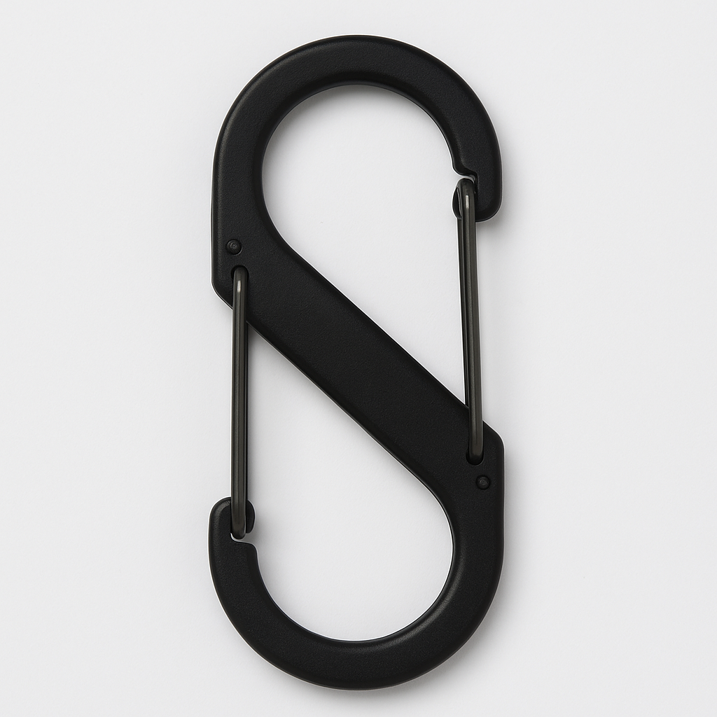Nite Ize Sb4-03-01 Size-4 S-Biner Dual Carabiner, Stainless-Steel, Black