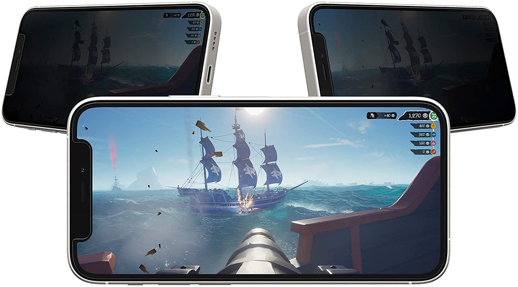 Otterbox Performance Horizontal Privacy Glass Screen Protector For Iphone 12 Mini For Gaming & Streaming