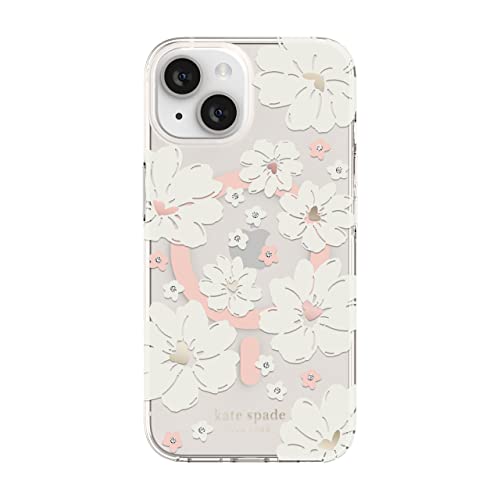 KATE SPADE NEW YORK PROTECTIVE HARDSHELL CASE COMPATIBLE WITH MAGSAFE FOR APPLE IPHONE 14 - CLASSIC PEONY [KSIPH-234-CFLCC]