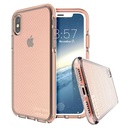 Prodigee [Safetee Pink Rose For Iphone X (2017) - Iphone Xs (2018) Case Clear Transparent Silver Shock Proof Cover