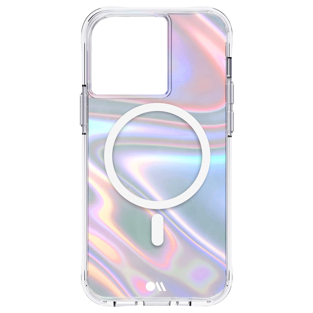 Case-Mate Soap Bubble Iphone 13 Pro Case [10ft Drop Protection] [Compatible With Magsafe] - Luxury Phone Case For Iphone 13 Pro - Iridescent Swirl Effect, Anti-Scratch, Shockproof, Slim - Iridescent