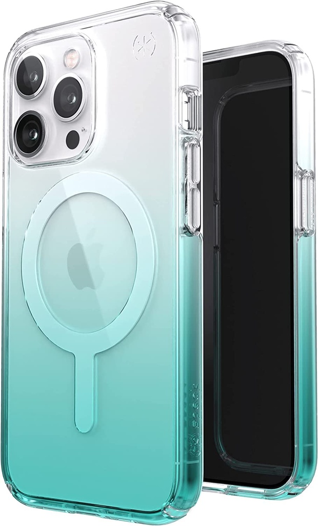Speck Presidio Perfect Clear Case For Apple Iphone 14/13 - Fantasy Teal Mist Ombre (Fantasy Teal Fade)