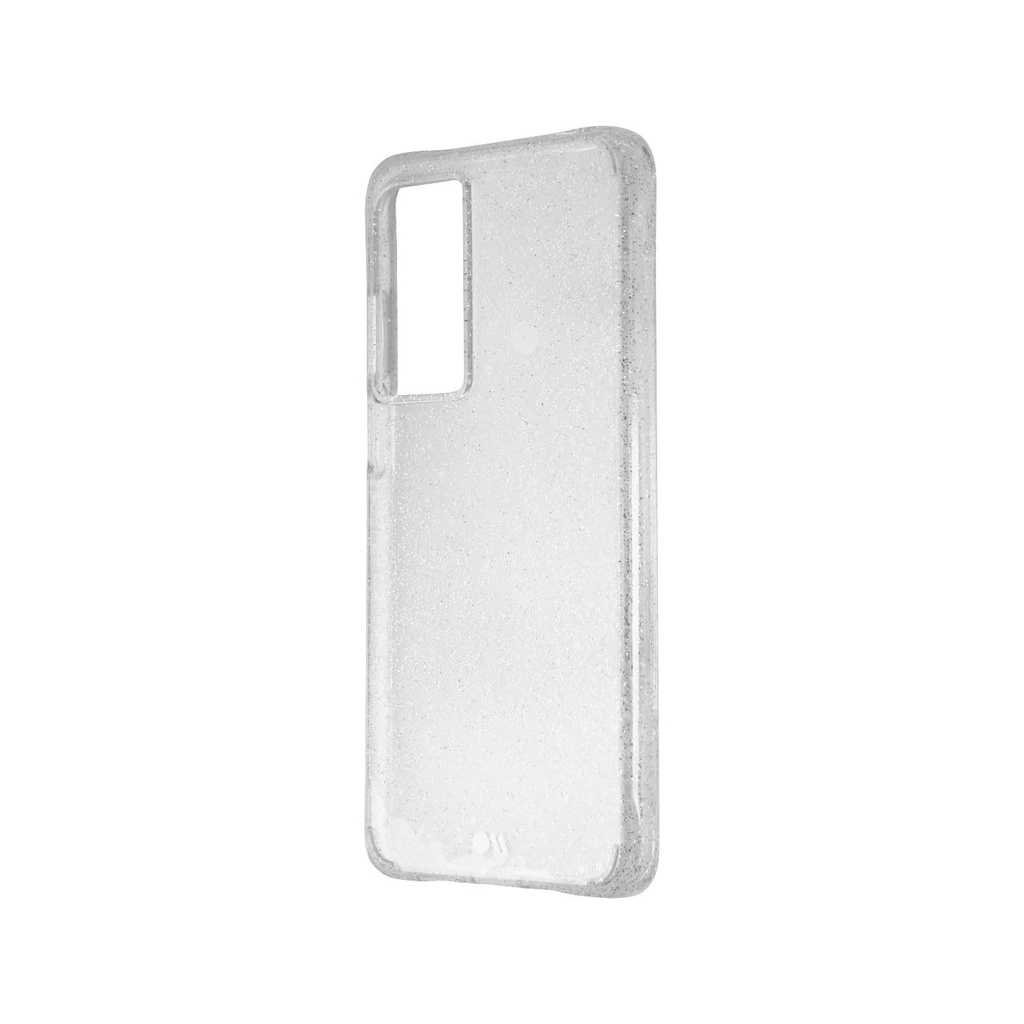 Case-Mate Sheer Crystal Hard Case For Motorola Edge 5g Uw (2021) - Clear/Glitter