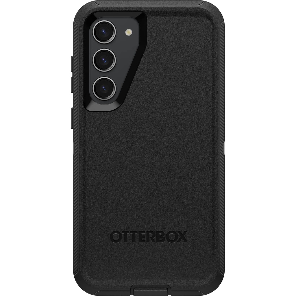 Otterbox Galaxy S23+ (Only) - Defender Series Case - Black, Rugged & Durable - With Port Protection - Case Only - Microbial Defense Protection - Non-Retail Packaging