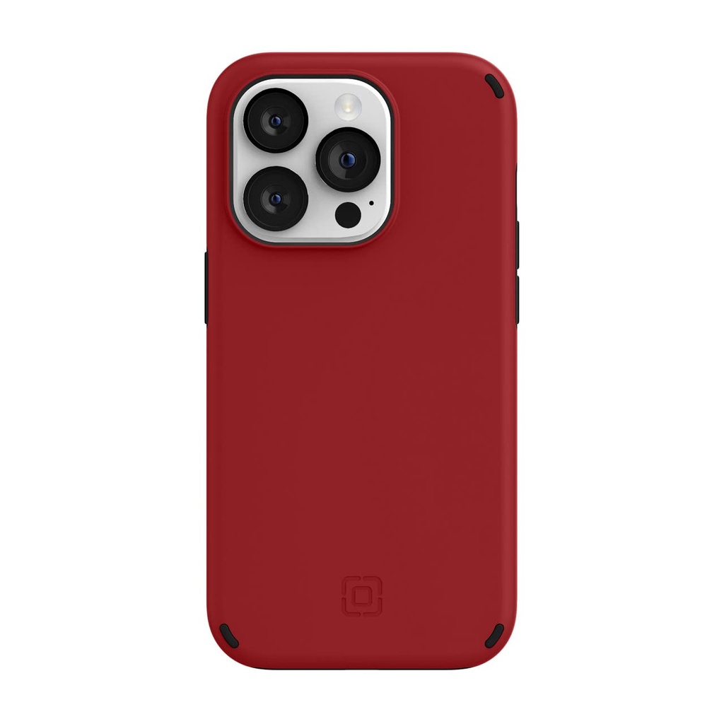 Incipio Duo Case For Iphone 14 Pro – Magsafe & Wireless Charging Compatible, Slim Dual-Layer Protective Case With 12ft Drop Protection, Shock-Absorbing, Scratch-Resistant Cover - Red