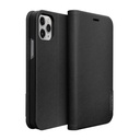 Laut - Prestige Folio Case Compatible With Iphone 12 Mini | 2x Internal Card Slots | Saffiano Vegan Leather | Flip Stand Function - Black