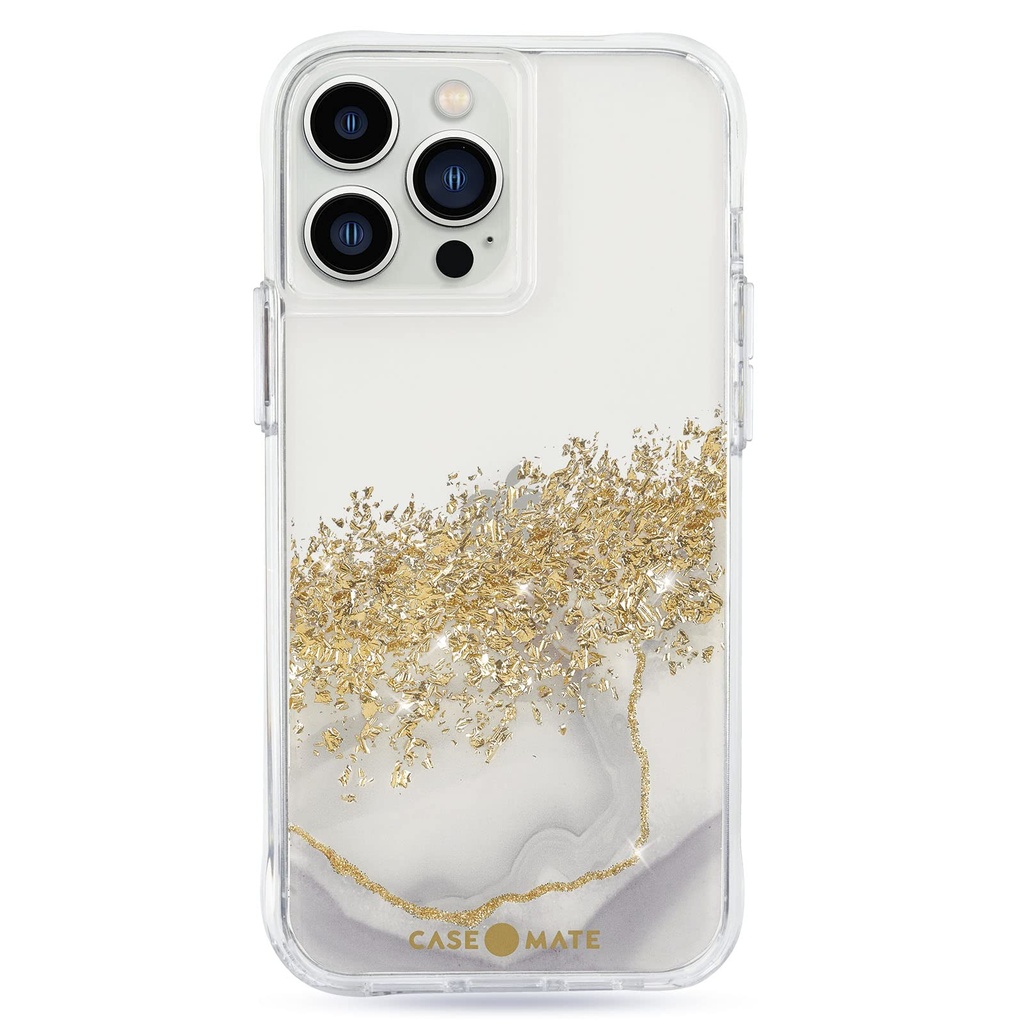 Case-Mate Iphone 13 Pro Case - Karat Marble [10ft Drop Protection] [Wireless Charging Compatible] Luxury Cover With Cute Bling Sparkle For Iphone 13 Pro 6.1", Anti-Scratch, Shock Absorbent, Slim Fit