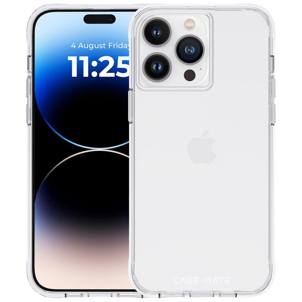 Case-Mate Tough Clear Case Protective Cover Compatible With Apple Iphone 14 Pro Max [Raised Edges For Display And Camera Protection | Anti Yellowing | 10ft Drop Protection] -