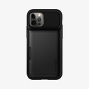 Spigen Slim Armor Wallet Designed For Iphone 12 Case (2020) / Designed For Iphone 12 Pro Case (2020) - Black