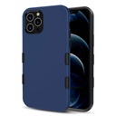 Mybat Tuff Subs Series For Iphone 12 / Iphone 12 Pro - Dual Layered, Shockproof Protective Smartphone Case [Military-Grade Certified] - Rubberized Ink Blue/Black