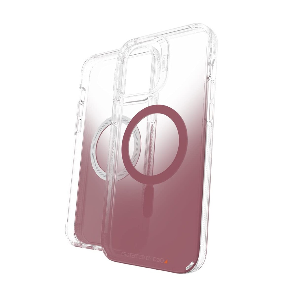 Gear4 Zagg Milan Snap Case - Magsafe Compatible Clear Case With Beautiful Detailing - For Apple Iphone 13 Pro Max - Rose,702008222