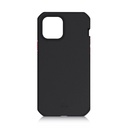 Itskins Supreme Solid 5g Hinge Protective Phone Case Compatible With Iphone 12 Pro Max, Slim Hybrid Case, Anti-Slip, Heavy Duty Shockproof Cover, Military Phone Case - Black And Red