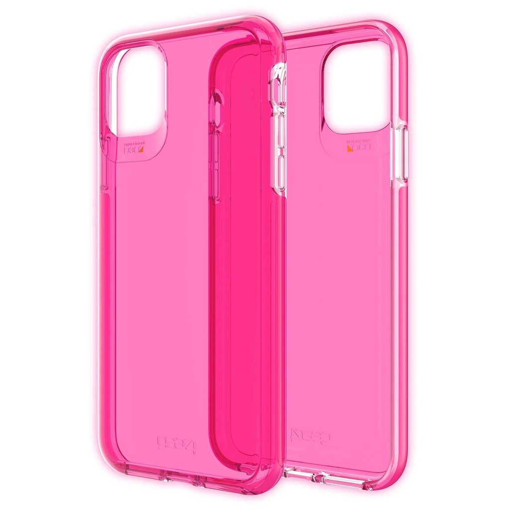Zagg Gear4 Crystal Palace Neon Compatible With Iphone 11 Pro Max Case, Advanced Impact Protection With Integrated D3o Technology, Anti-Yellowing, Phone Cover – Neon Pink