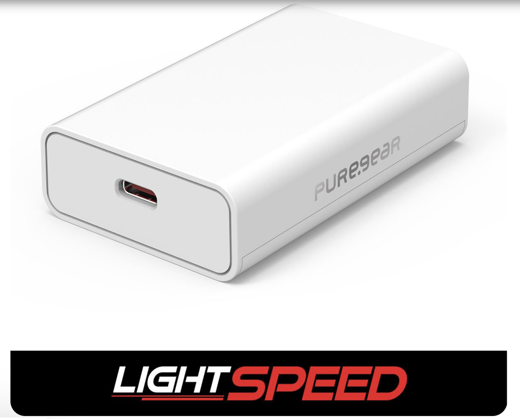 PUREGEAR LIGHTSPEED - 45W SINGLE USB-C PD WALL CHARGER - WHITE