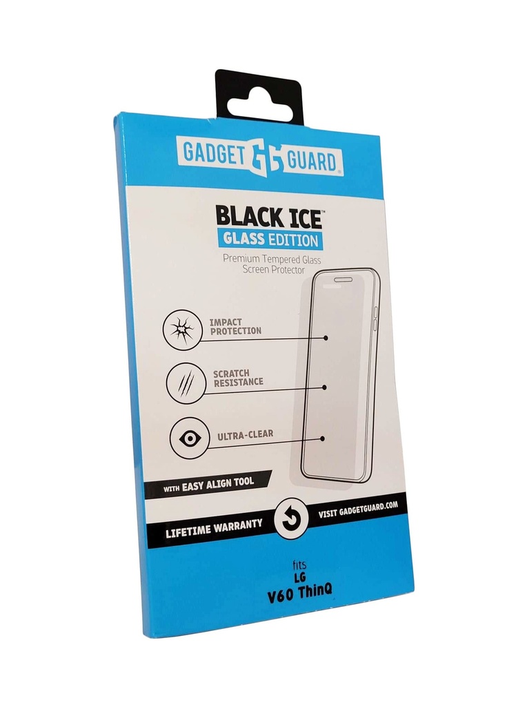 Gadget Guard Black Ice Glass Screen Protector For Lg V60 Thinq - Clear