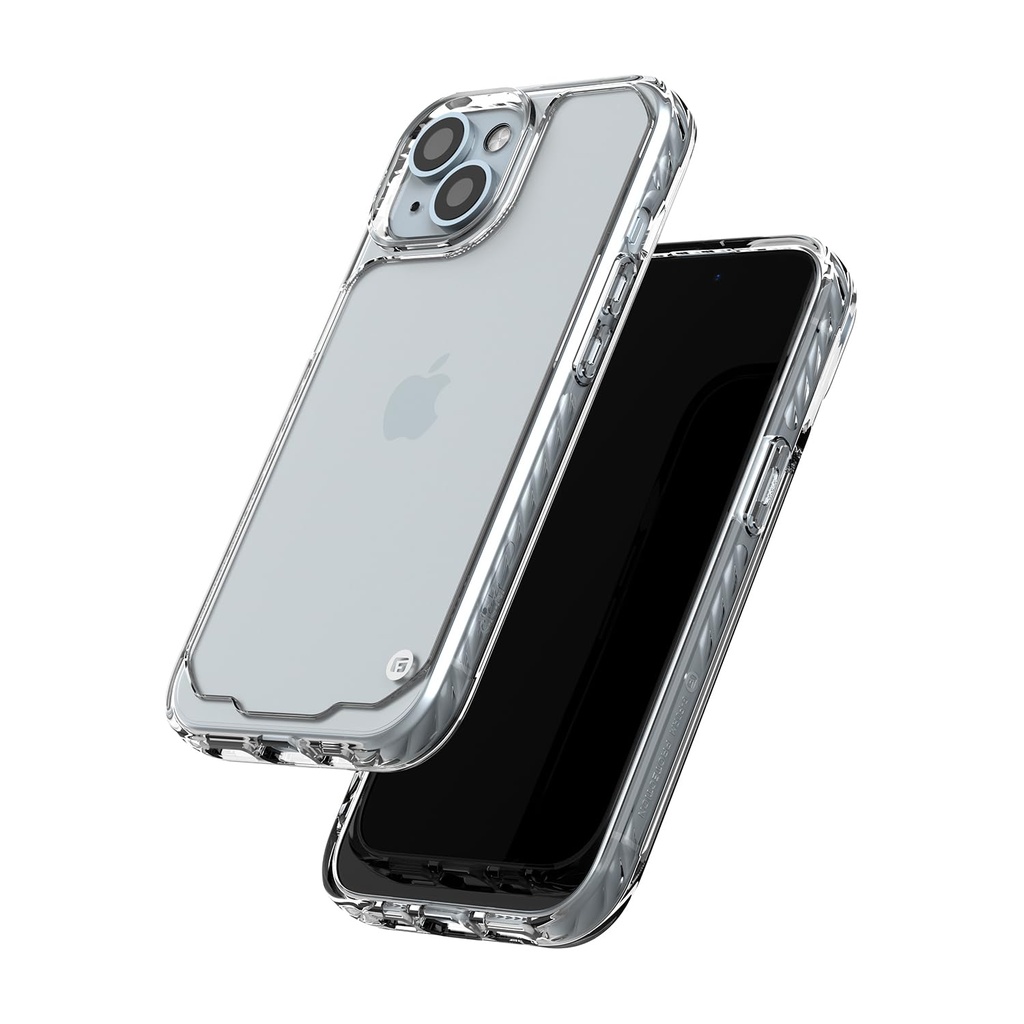 Clckr G-Form Designed For Iphone 15 Protective Phone Case, Heavy Duty Drop Protection, Shockproof Raised Edges To Protect Screen & Camera, Clear