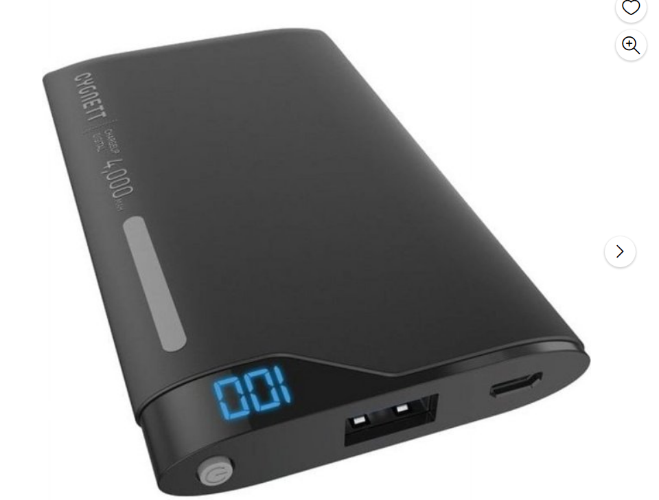CYGNETT 4000MAH PORTABLE POWERBANK FOR IPOD/IPHONE