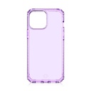 Itskins Spectrum // Clear Protective Phone Case Compatible With Iphone 13, Slim Hybrid Case, Anti-Yellowing, And Heavy Duty Shockproof Cover, Military Phone Case - Light Purple