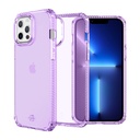 Itskins Spectrum // Clear Protective Phone Case Compatible With Iphone 13 Pro Max, Slim Hybrid Case, Anti-Yellowing, And Heavy Duty Shockproof Cover, Military Phone Case - Light Purple