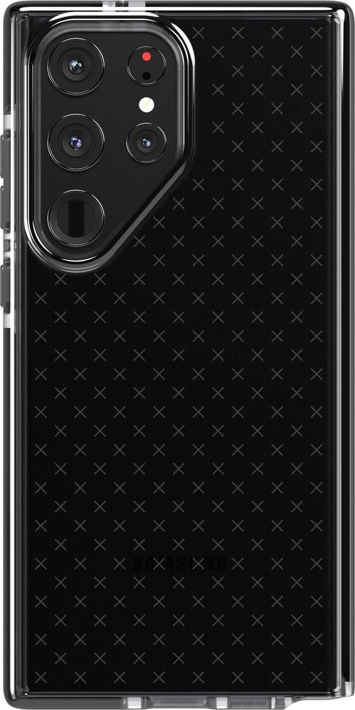 Tech21 Evo Check For Samsung Galaxy S23 Ultra - Smokey Black 16ft Drop Protecion Shockproof Shock-Resistant And Scratch-Resistant Phone Case