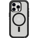 Otterbox Iphone 15 Pro Defender Series Xt Clear Case - Dark Side (Black/Clear), Screenless, Rugged, Snaps To Magsage, Lanyard Attachment, Pressure-Fitted Dual-Layer Iphone Case