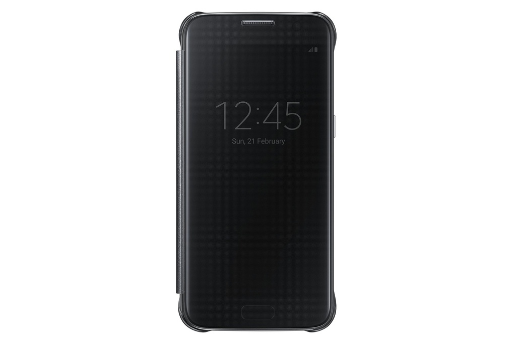Samsung Galaxy S7 Case S-View Clear Flip Cover - Gold