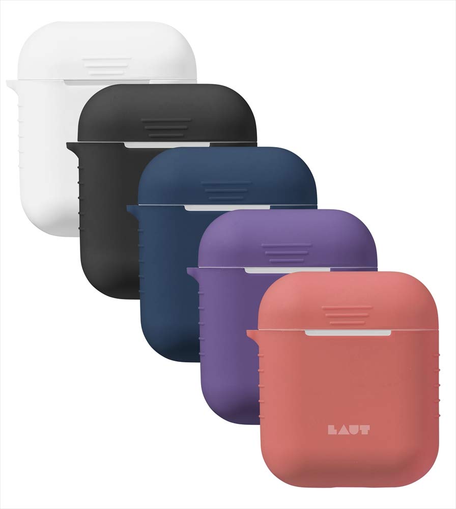 Laut - Pod For Airpods Charging Case | Slim Protective | Silicone Rubber | Easy Grip | Anti-Scratch (Violet)