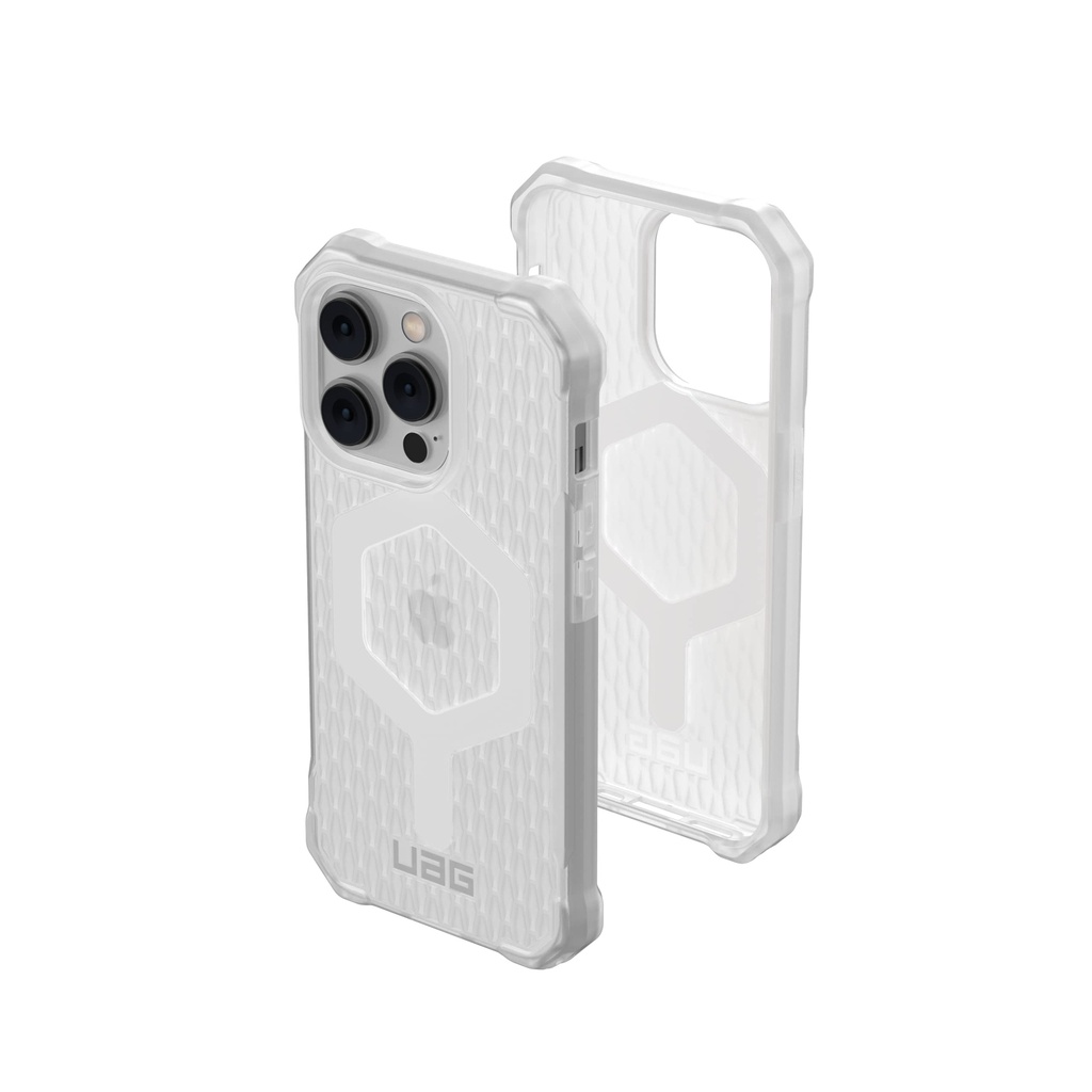 Urban Armor Gear Uag Designed For Iphone 14 Pro Case Clear Frosted Ice 6.1" Essential Armor Built-In Magnet Compatible With Magsafe Charging Ultra Thin Ergonomic Translucent Protective Cover