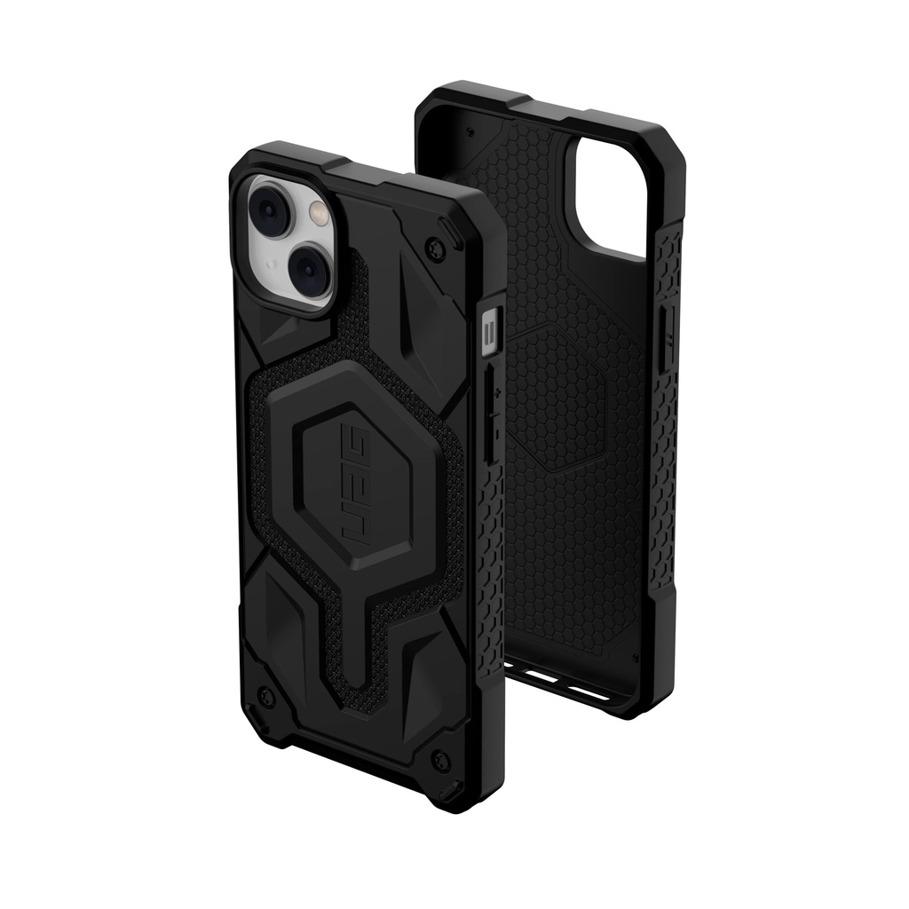 Urban Armor Gear Uag Designed For Iphone 14 Plus Case Kevlar Black 6.7" Monarch Pro Built-In Magnet Compatible With Magsafe Charging Rugged Shockproof Dropproof Premium Protective Cover