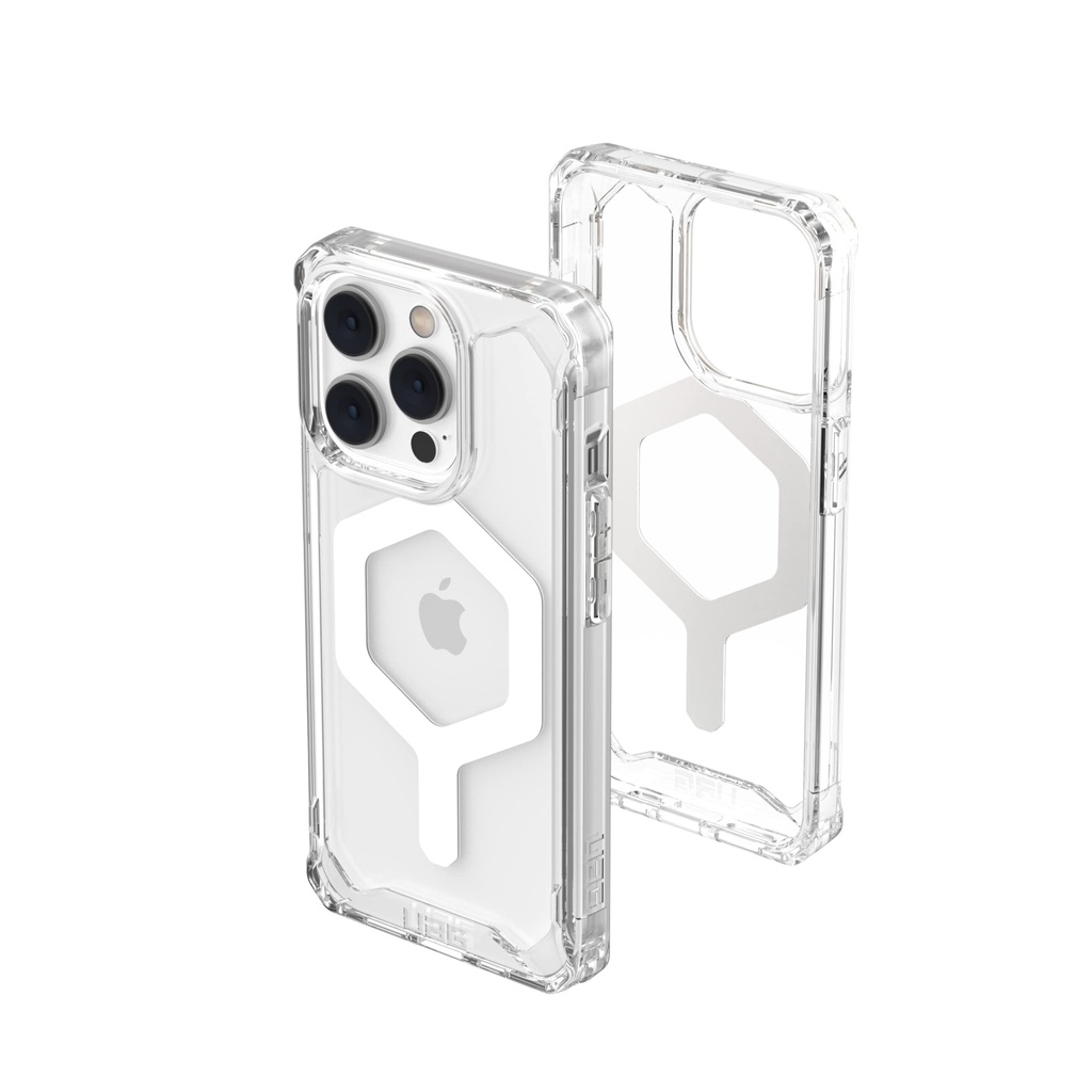Urban Armor Gear Uag Designed For Iphone 14 Pro Case Translucent Clear Ice 6.1" Plyo Built-In Magnet Compatible With Magsafe Charging Lightweight Slim Shockproof Transparent Protective Cover