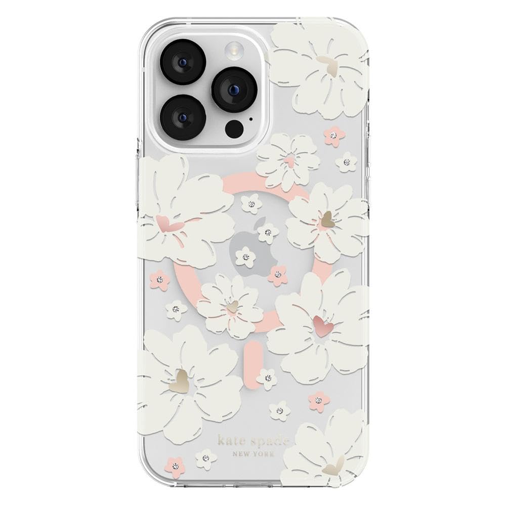 Kate Spade New York Protective Hardshell Case Compatible With Magsafe For Apple Iphone 14 Pro - Classic Peony [Ksiph-235-Cflcc]