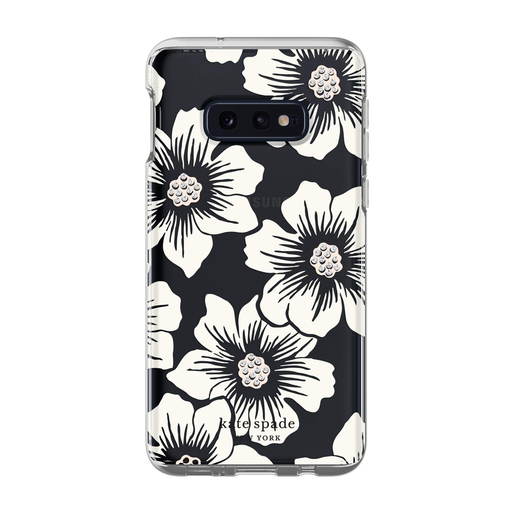 Kate Spade Defensive Hard Case For Galaxy S10e - Hollyhock Floral / Clear Cream