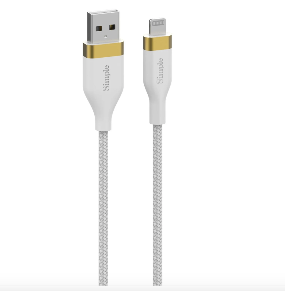 SIMPLE 6 FT - USB-A CABLE WITH LIGHTNING CONNECTOR