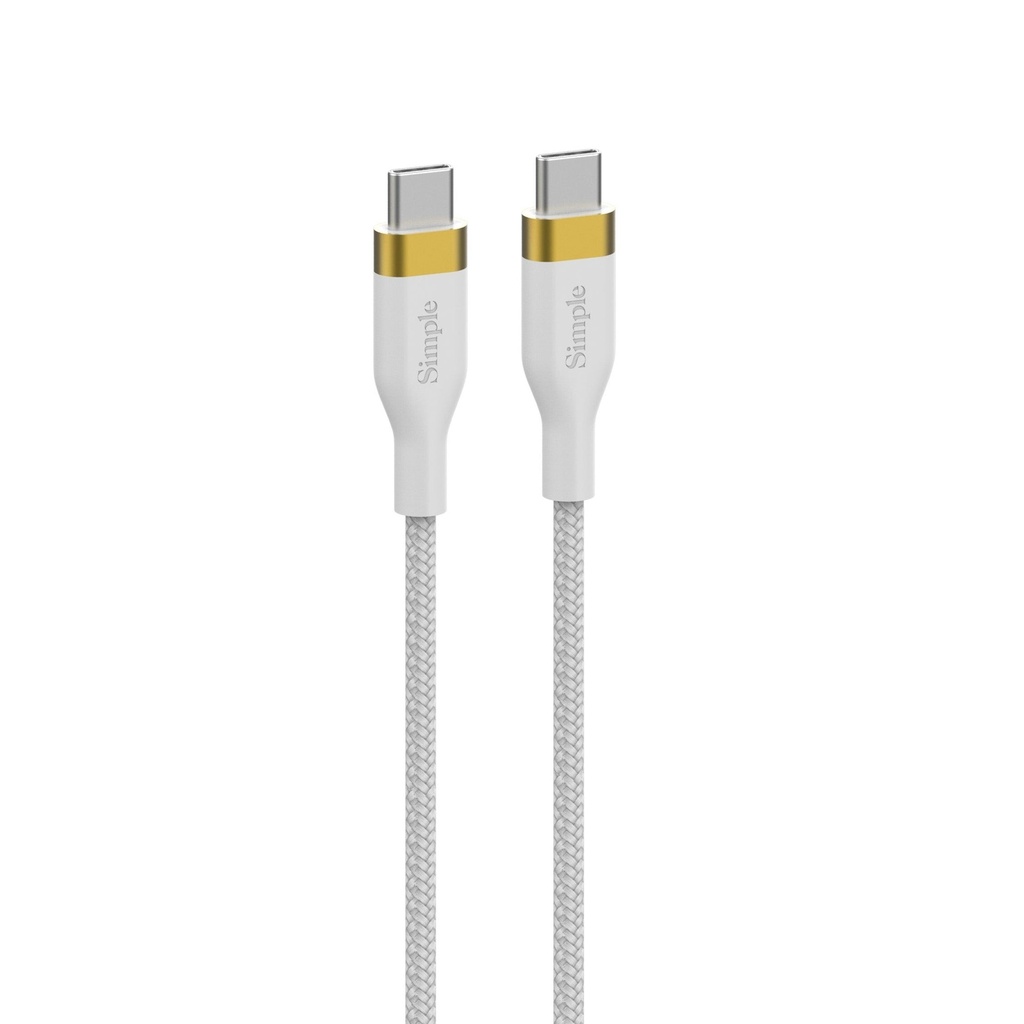 SIMPLE 6 FT - USB-C CABLE WITH USB-C CONNECTOR