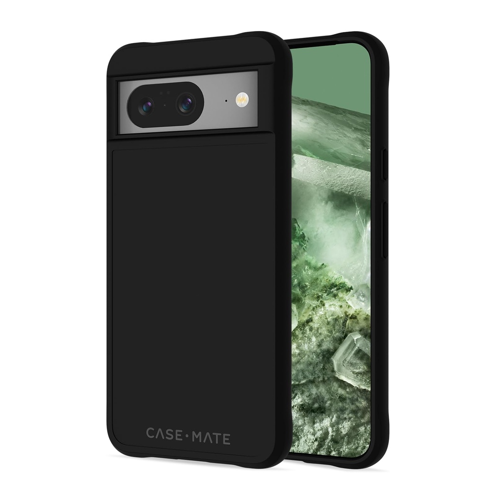 Case-Mate Google Pixel 8 Case [6.2”, 2023] [12ft Drop Protection] [Wireless Charging] Tough Black Phone Case For Google Pixel 8 - Rugged, Anti-Scratch Technology, Shock Absorbent Materials, Slim Fit